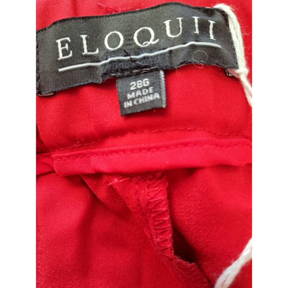NWT Women's Eloquii Gena Fiit Kady Red Pants Size 28 - Picture 9 of 9